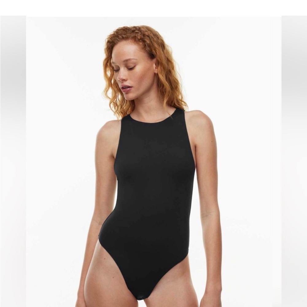 Aritzia Babaton High Neck Thong Bodysuit